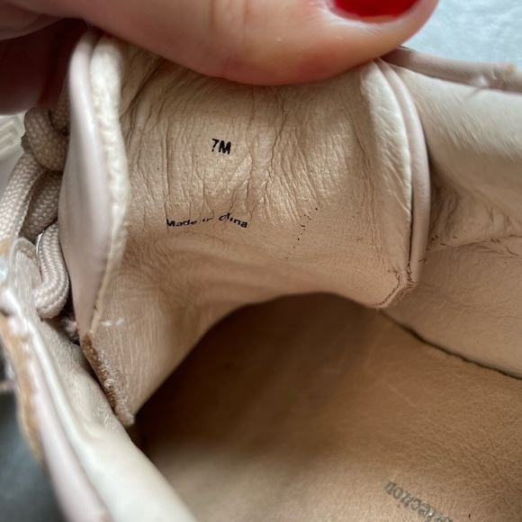 THE WISHBONE COLLECTION / PINK PLATFORM SNEAKERS - Picture 5 of 7